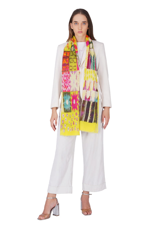 Women's Multi Colour Designer Art Modal Stole