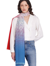 Toosh Moda Women’s White Minimal Pure Cotton Elegant Shawl - Thumbnail 4