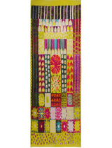 Women's Multi Colour Designer Art Modal Stole - Thumbnail 5