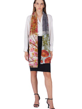 Women's Multi Colour Artistic Pure Cotton Elegant Shawl - Thumbnail 1