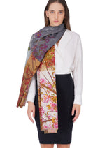 Women's Multi Colour Artistic Pure Cotton Elegant Shawl - Thumbnail 4