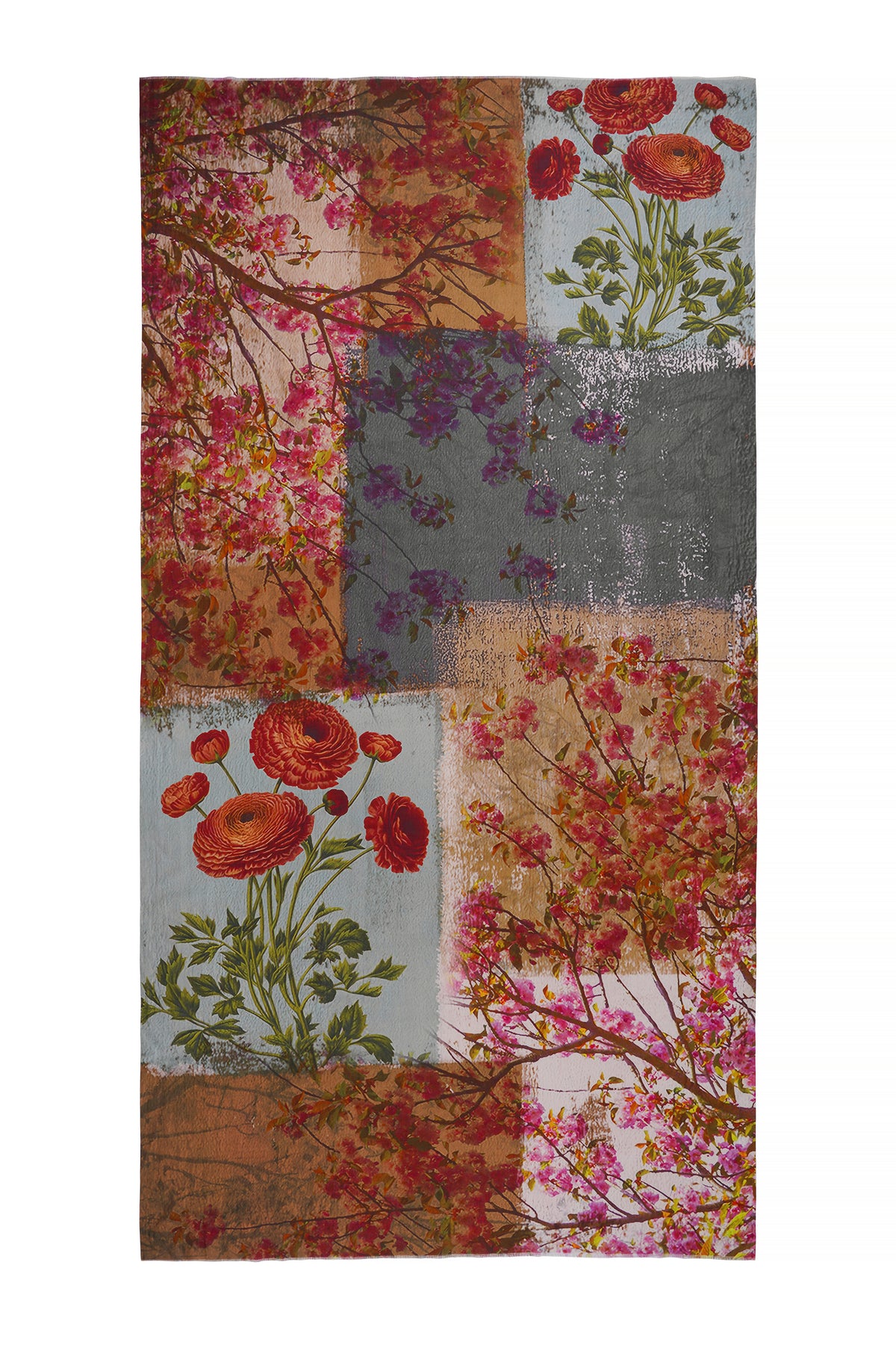Women's Multi Colour Artistic Pure Cotton Elegant Shawl - Image 5