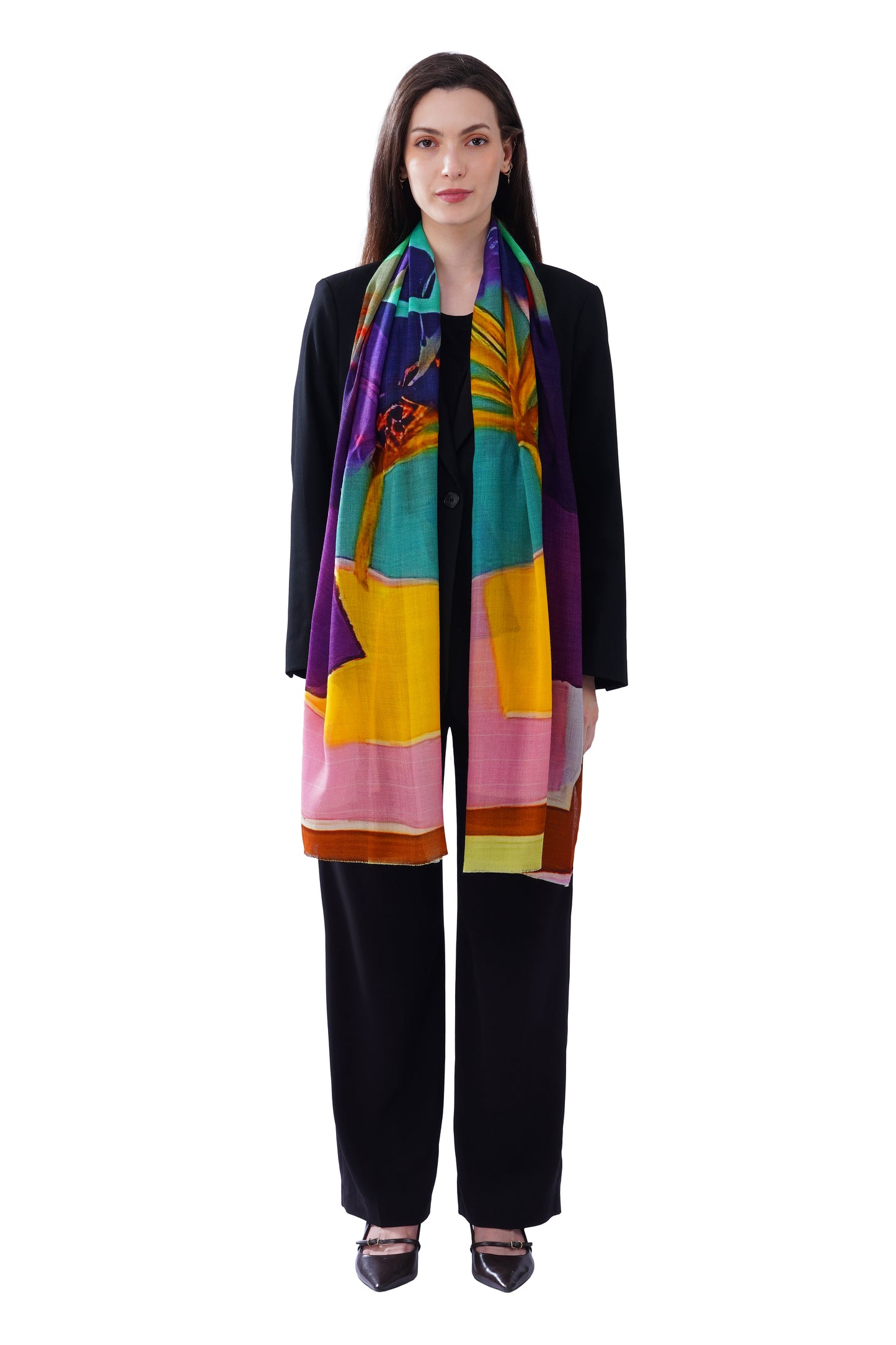 Women's Multi Colour Artistic Premium Cotton Stole