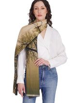Toosh Moda Women's Beige Natural Cotton Elegant Designer Stole - Thumbnail 3
