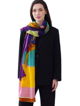 Women's Multi Colour Artistic Premium Cotton Stole - Thumbnail 2