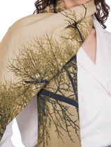 Toosh Moda Women's Beige Natural Cotton Elegant Designer Stole - Thumbnail 4