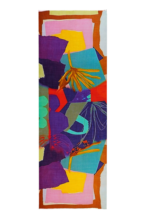 Women's Multi Colour Artistic Premium Cotton Stole