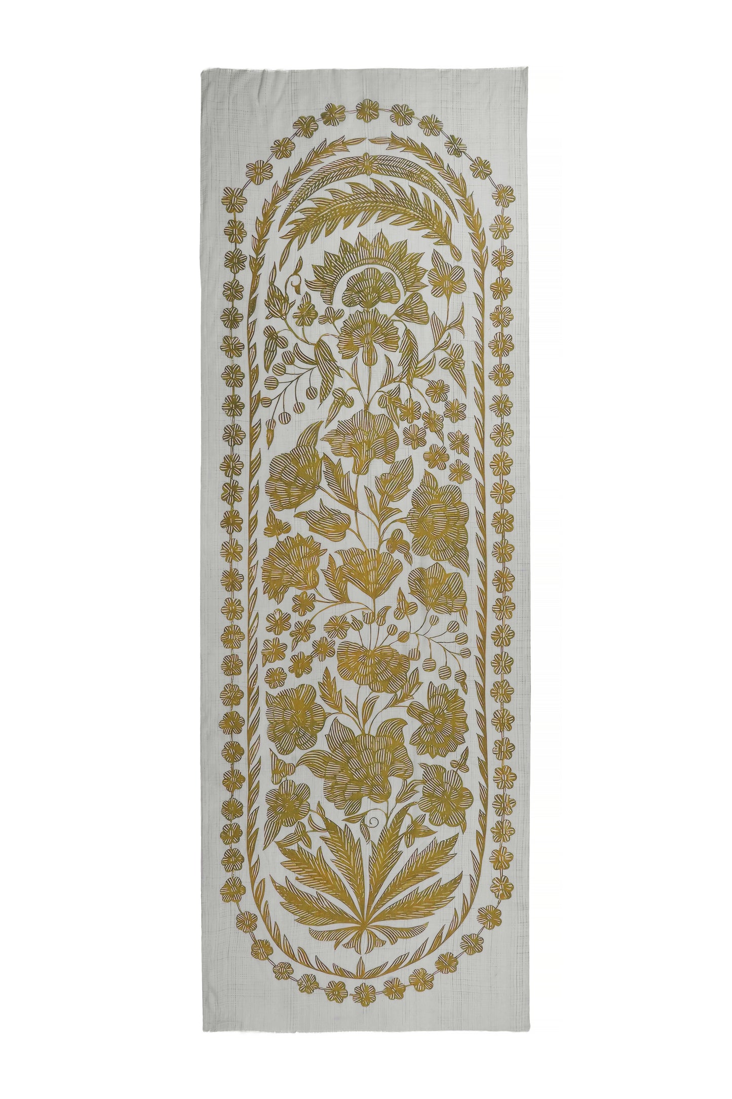 Women's White Contemporary Modal Printed Stole
