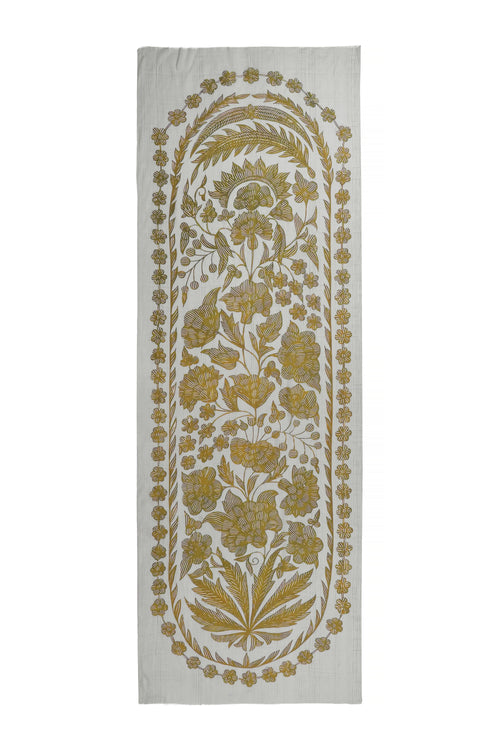 Women's White Contemporary Modal Printed Stole