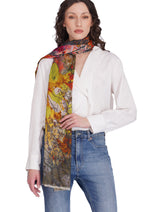 Toosh Moda Women's Vibrant Multi Colour Artistic Cotton Shawl - Thumbnail 3