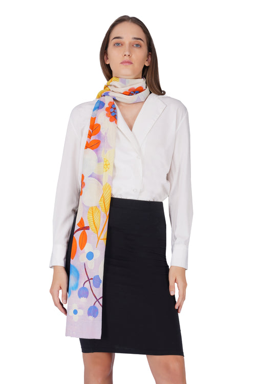 Women's Multi Colour Contemporary Modal Printed Stole