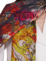 Toosh Moda Women's Vibrant Multi Colour Artistic Cotton Shawl - Thumbnail 4