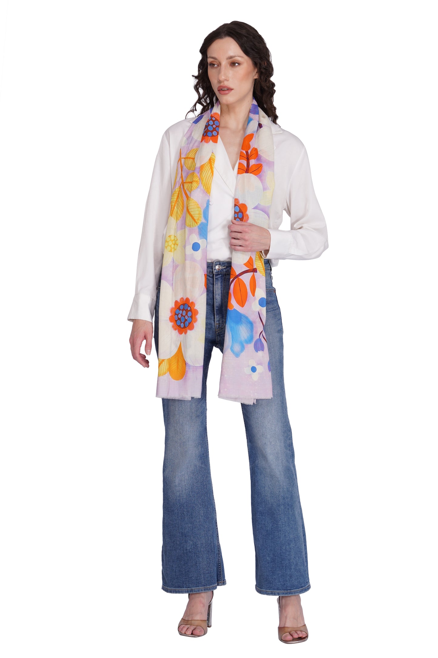 Toosh Moda Women's Classic Printed Modal Stole