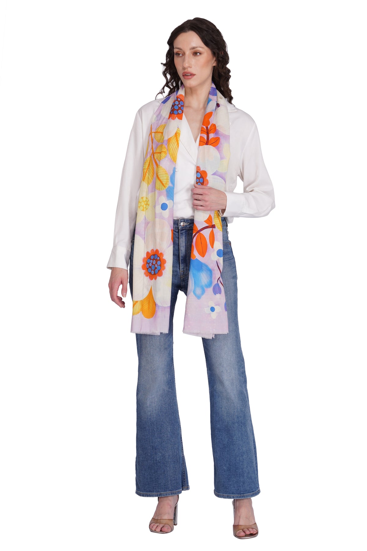 Toosh Moda Women's Classic Printed Modal Stole - Image 1