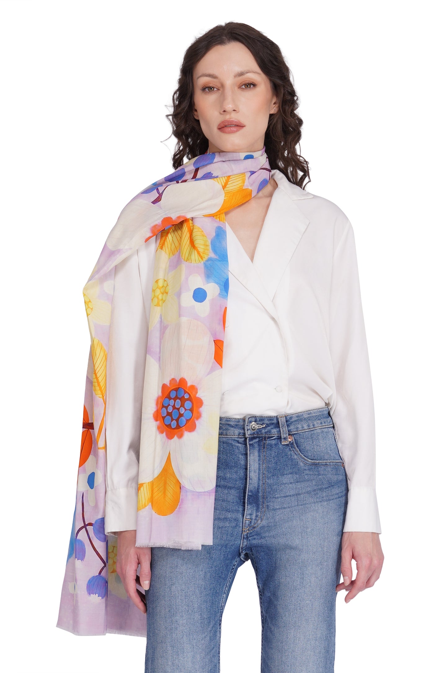 Toosh Moda Women's Classic Printed Modal Stole