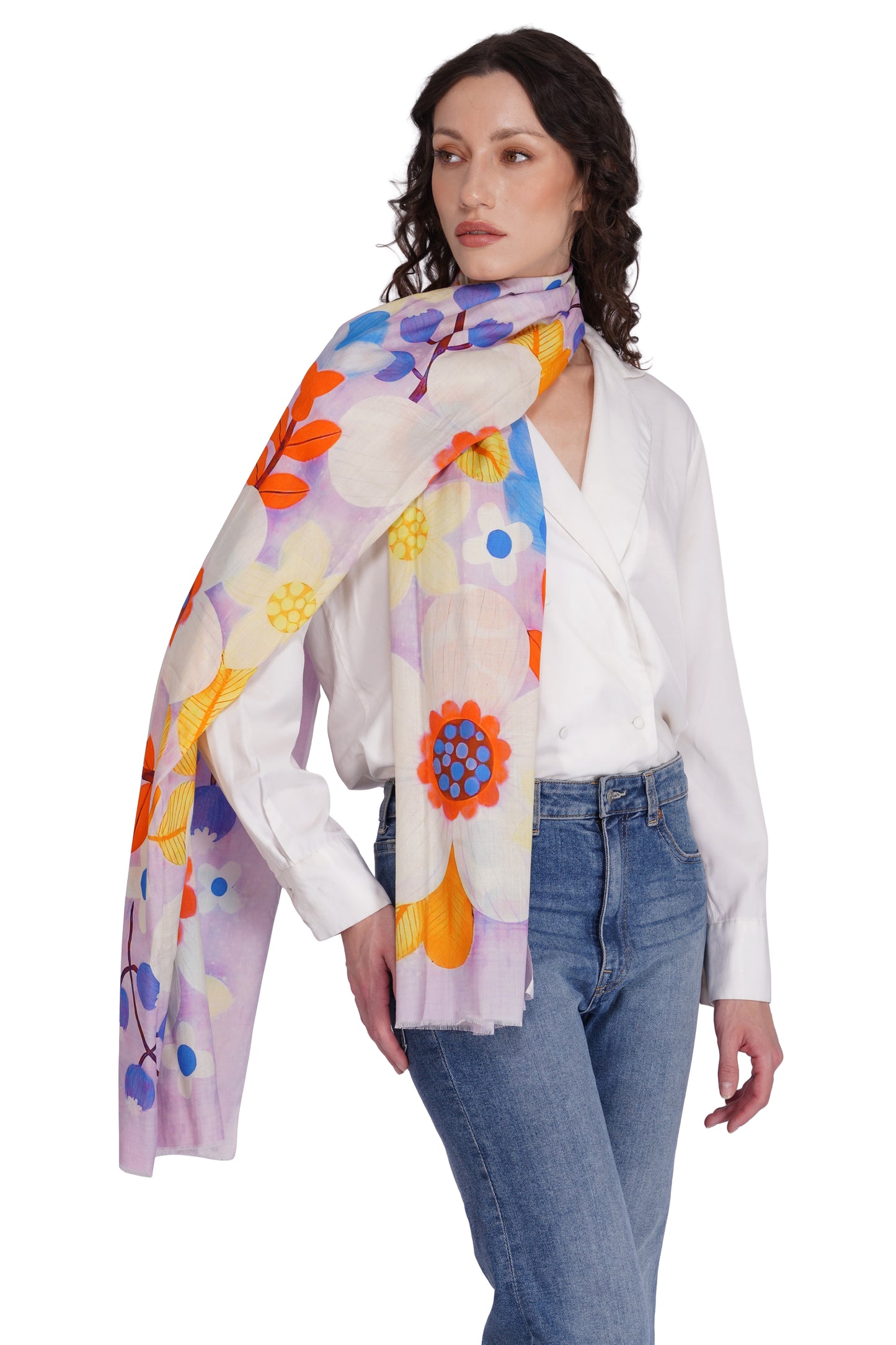 Toosh Moda Women's Classic Printed Modal Stole