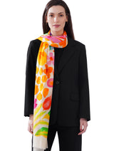 Women's Cream Classic Modal Premium Printed Stole - Thumbnail 3