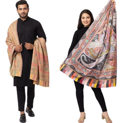 His And Her Set Of fine modal silk Digital Print Shawls and  Kani silky modal Shawl for (COMBO PACK)