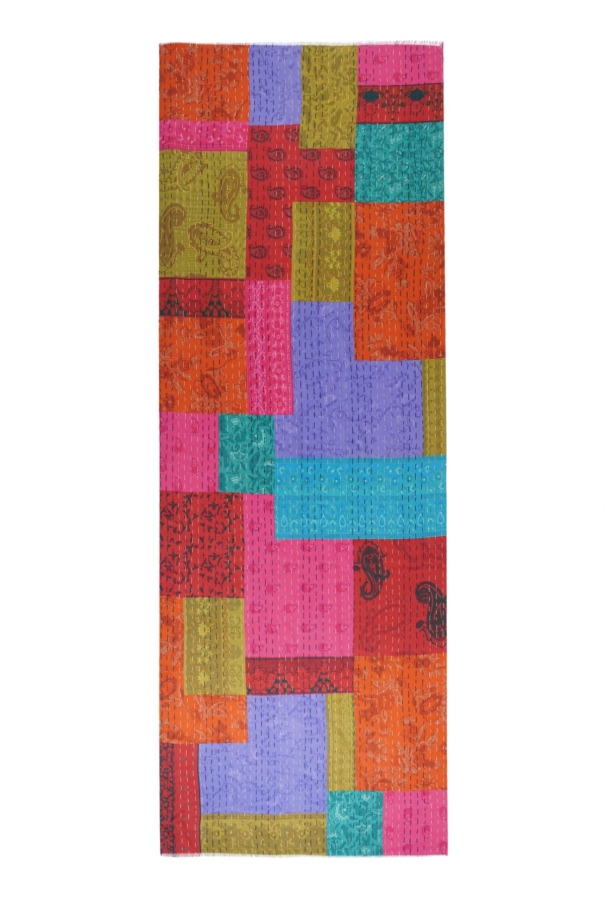 Toosh Moda Women’s Elegant 100% Cotton Multi Colour Designer Stole - Image 5