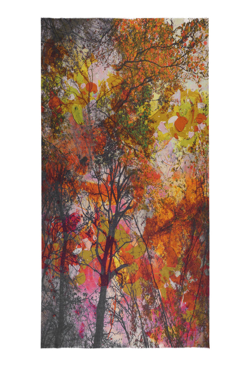 Toosh Moda Women's Vibrant Multi Colour Artistic Cotton Shawl