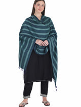 شالات نسائية شتوية تقليدية جميلة مزخرفة من توش مودا (أزرق 60*180) - Thumbnail 1