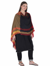 شالات نسائية شتوية تقليدية جميلة مزخرفة من توش مودا (كستنائي 60*180) - Thumbnail 2