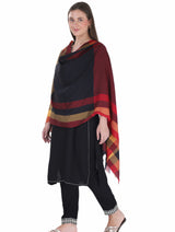 شالات نسائية شتوية تقليدية جميلة مزخرفة من توش مودا (كستنائي 60*180) - Thumbnail 3