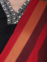 شالات نسائية شتوية تقليدية جميلة مزخرفة من توش مودا (كستنائي 60*180) - Thumbnail 6