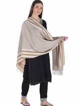 شالات نسائية شتوية تقليدية جميلة مزخرفة من توش مودا (بيج 60*180) - Thumbnail 2