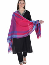 شالات نسائية شتوية عرقية جميلة مزخرفة من توش مودا (بنفسجي 60*180) - Thumbnail 1