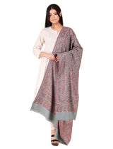 شالات كاني شالات كاني لملابس الشتاء العرقية الجميلة والمزخرفة للسيدات من توش مودا (رمادي 100*200) - Thumbnail 2