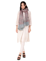 شالات كاني شالات كاني لملابس الشتاء العرقية الجميلة والمزخرفة للسيدات من توش مودا (رمادي 100*200) - Thumbnail 6