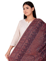 شالات كاني شالات كاني لملابس شتوية عرقية جميلة ومزخرفة للسيدات من توش مودا (أزرق 100*200) - Thumbnail 3