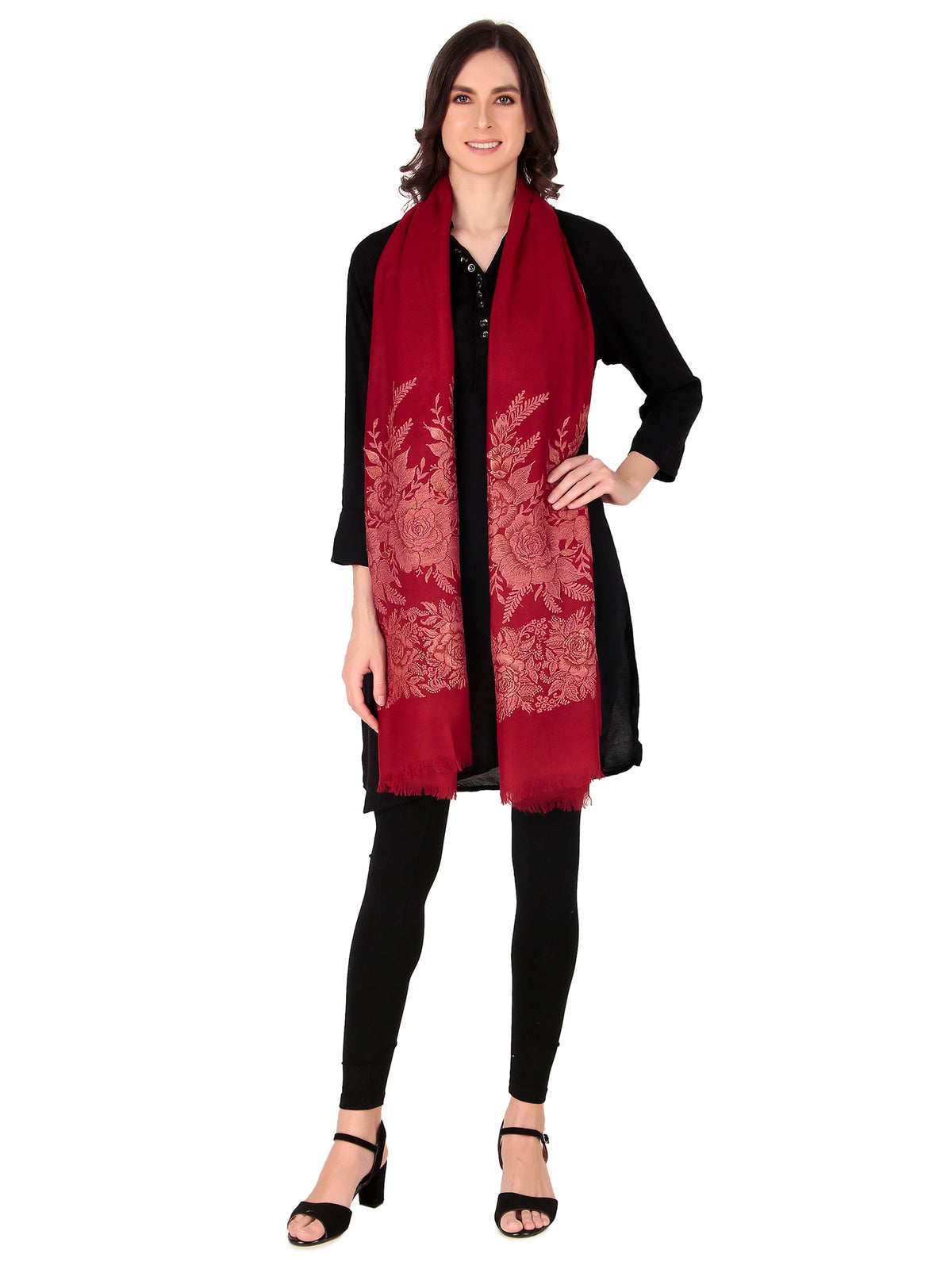 Fine Wool Jamawar jacquard Shawls - Image 2