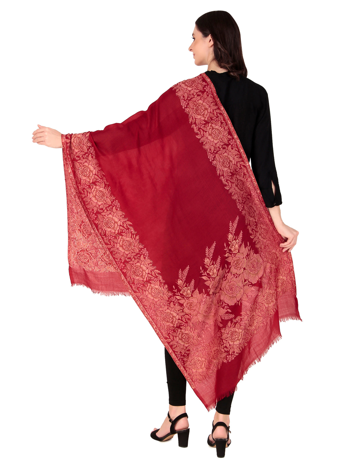 Fine Wool Jamawar jacquard Shawls - Image 5