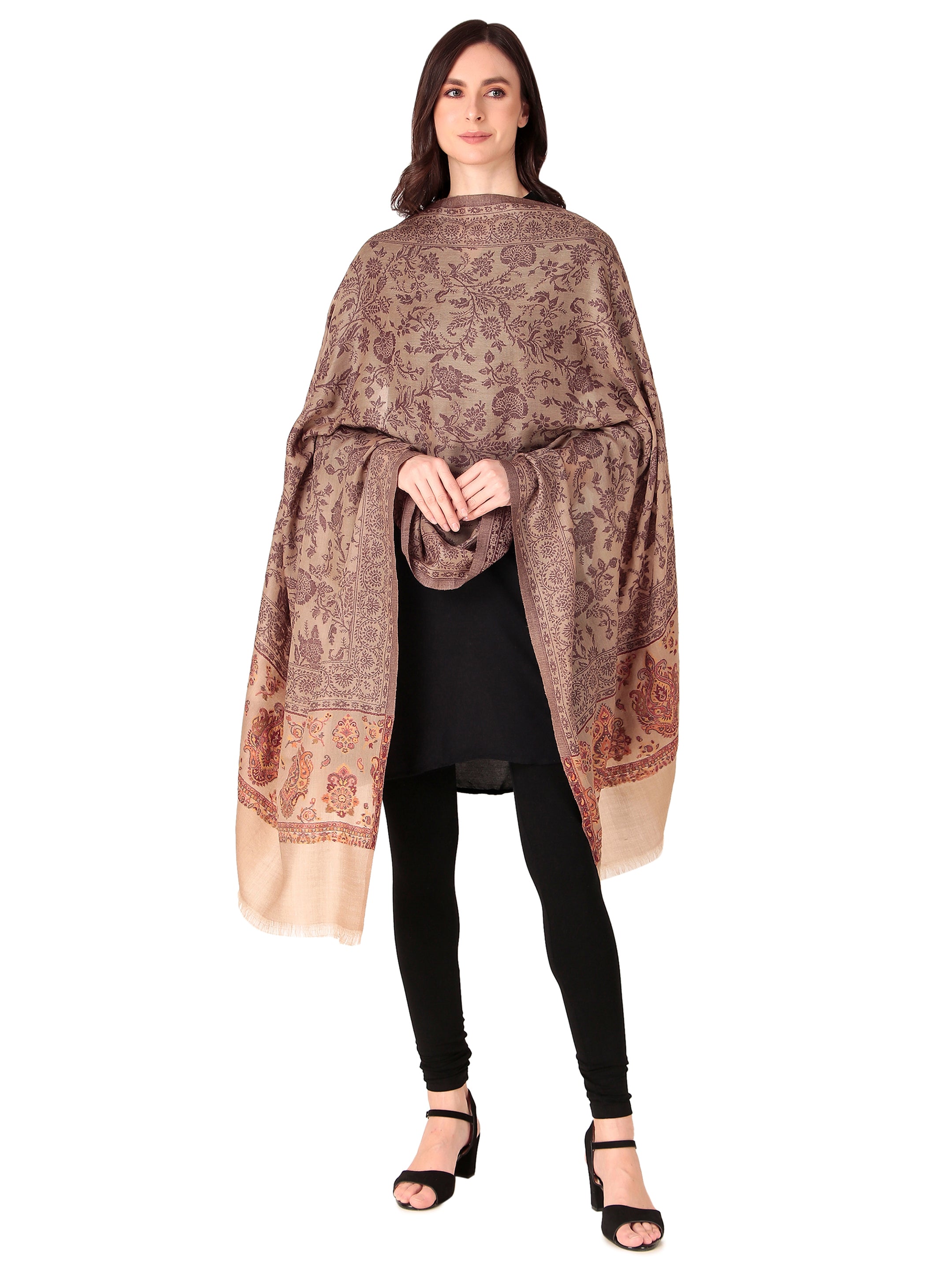 Fine Wool jacquard Shawls