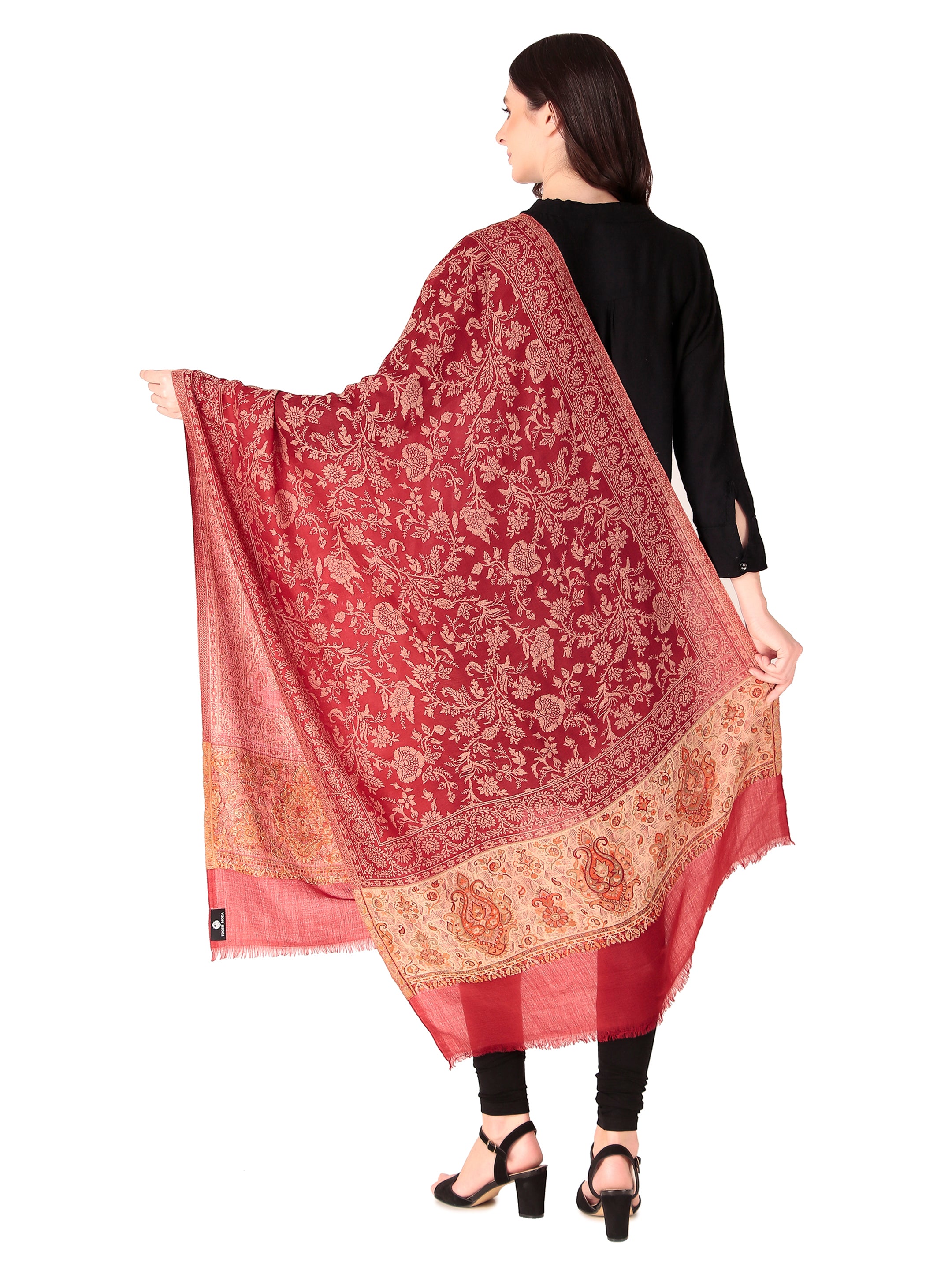 Fine Wool jacquard Shawls