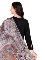 Beautiful Digital Print Stole - Thumbnail 7