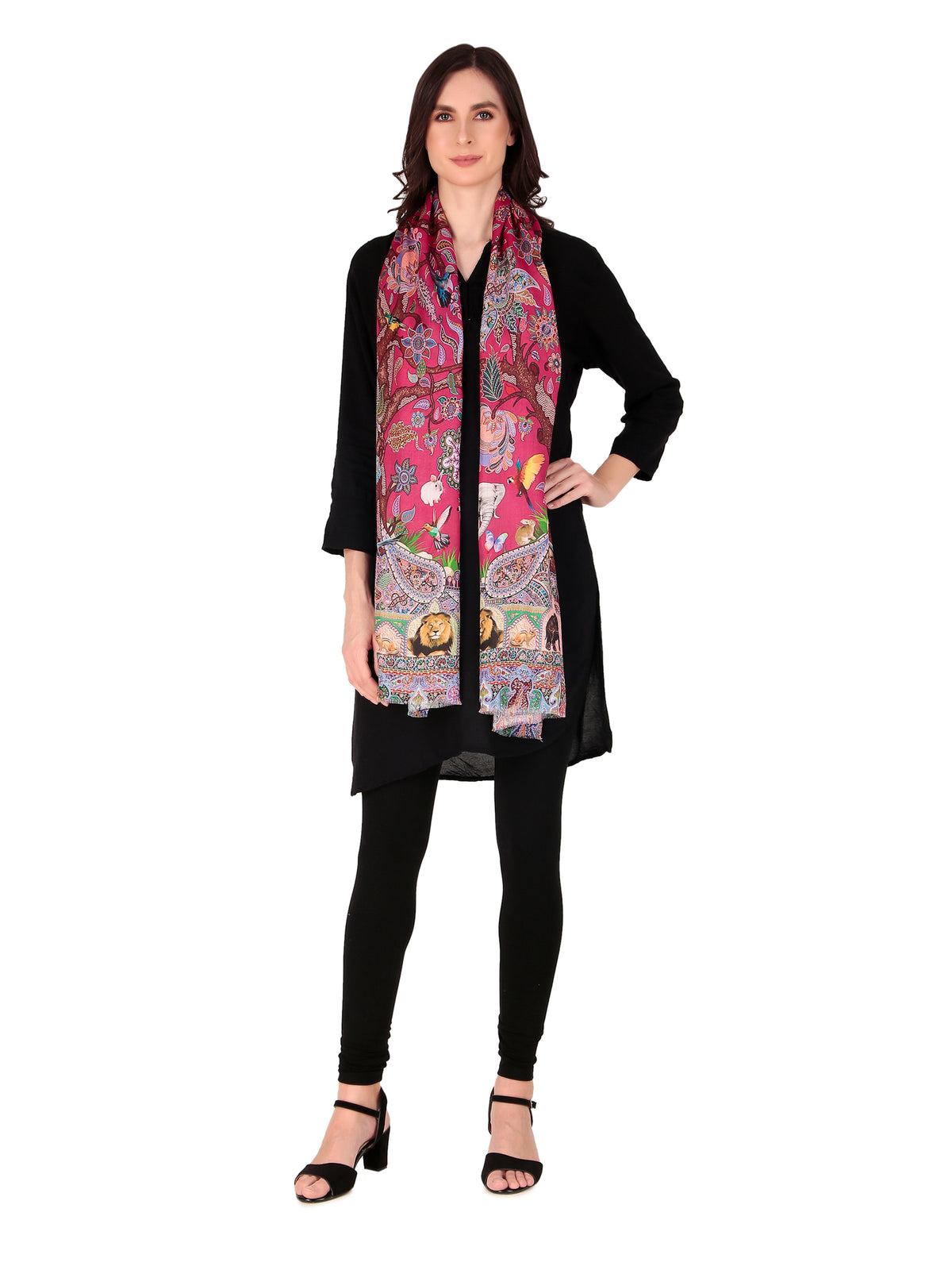 Beautiful  Digital Print Stole - Image 5