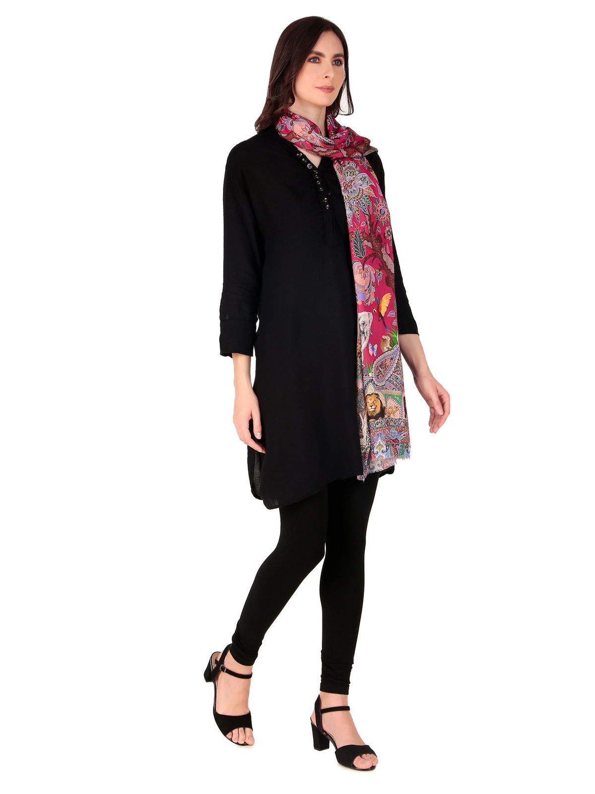 Beautiful  Digital Print Stole - Image 6