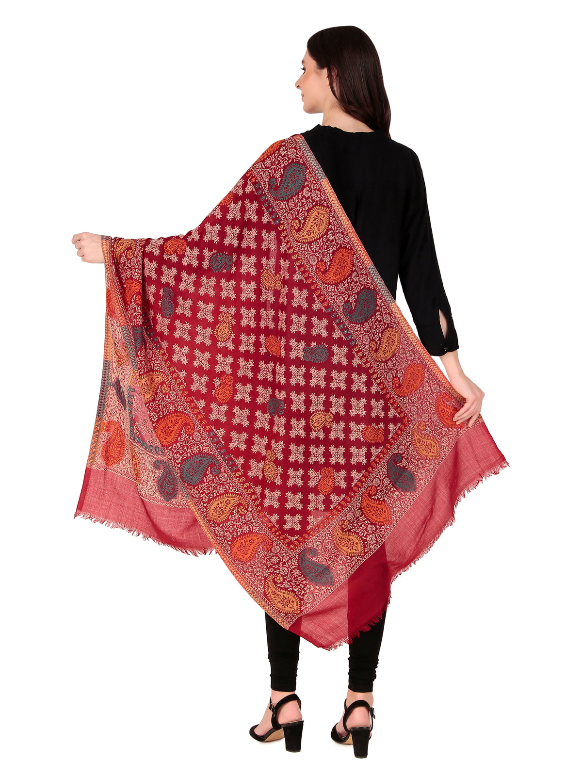 Fine Wool Jamawar Stole - Image 3