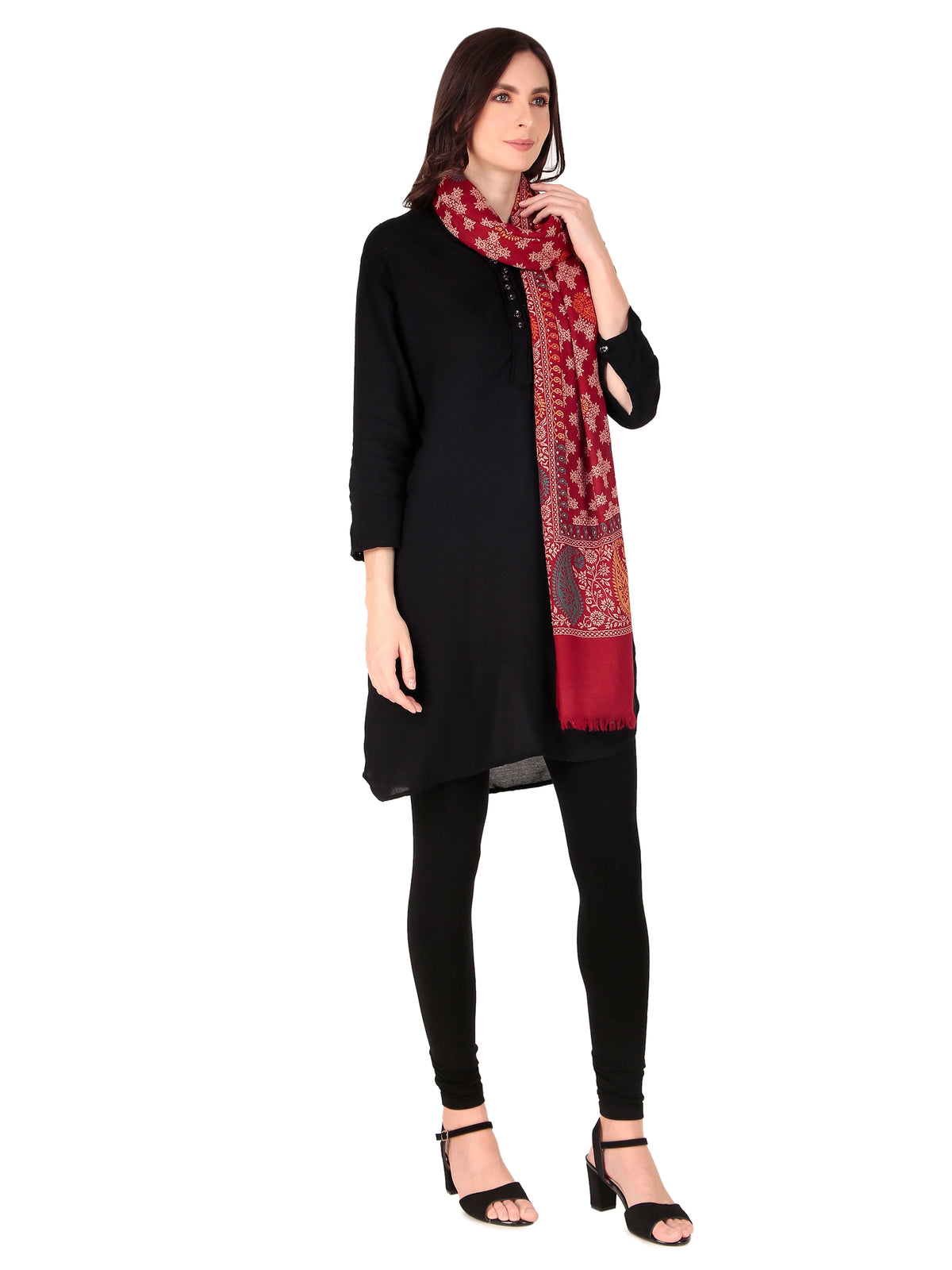 Fine Wool Jamawar Stole - Image 6