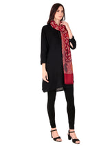 Fine Wool Jamawar Stole - Thumbnail 6