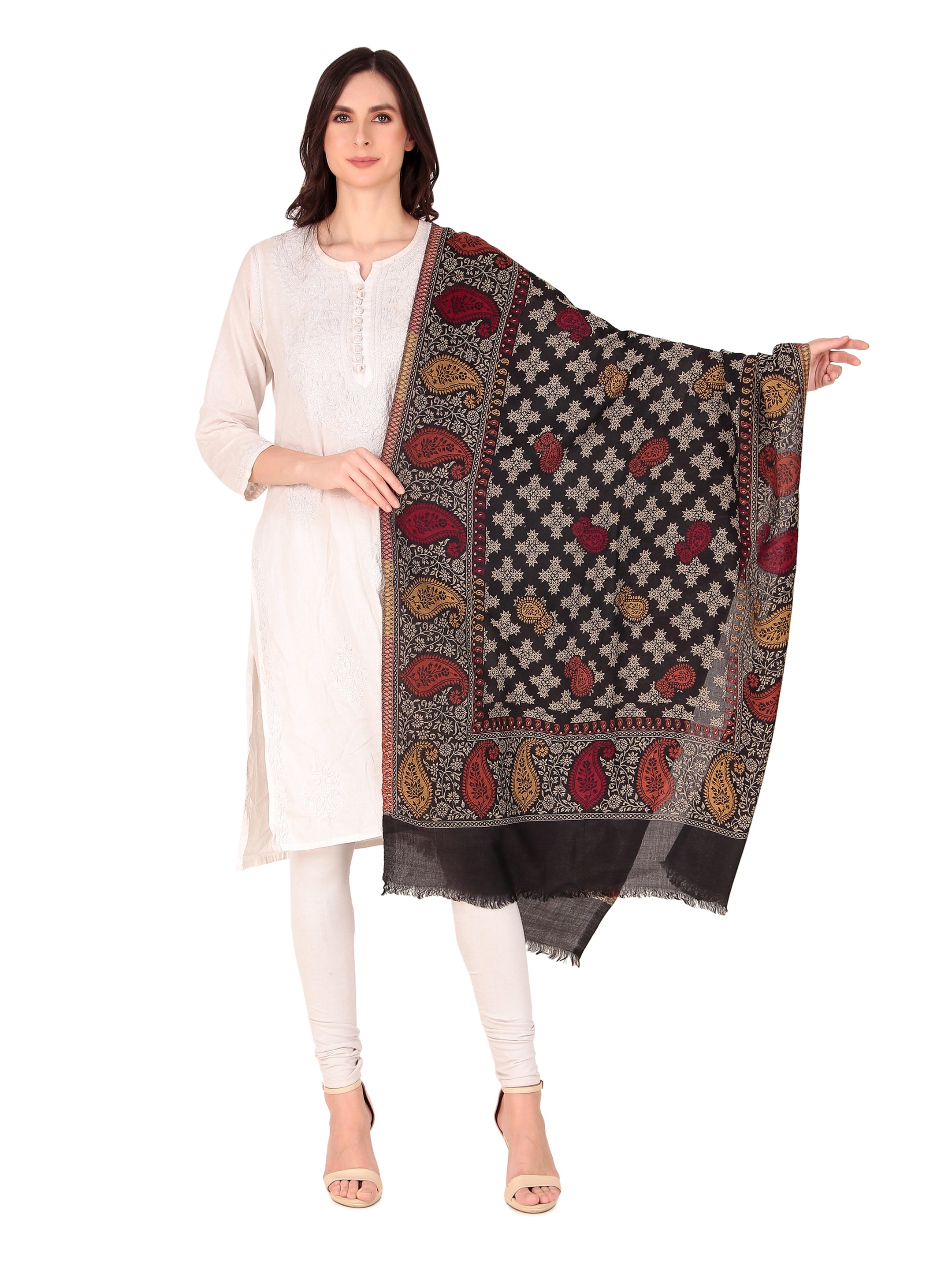 Fine Wool Jamawar jacquard Stole