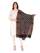 Fine Wool Jamawar jacquard Stole - Thumbnail 1