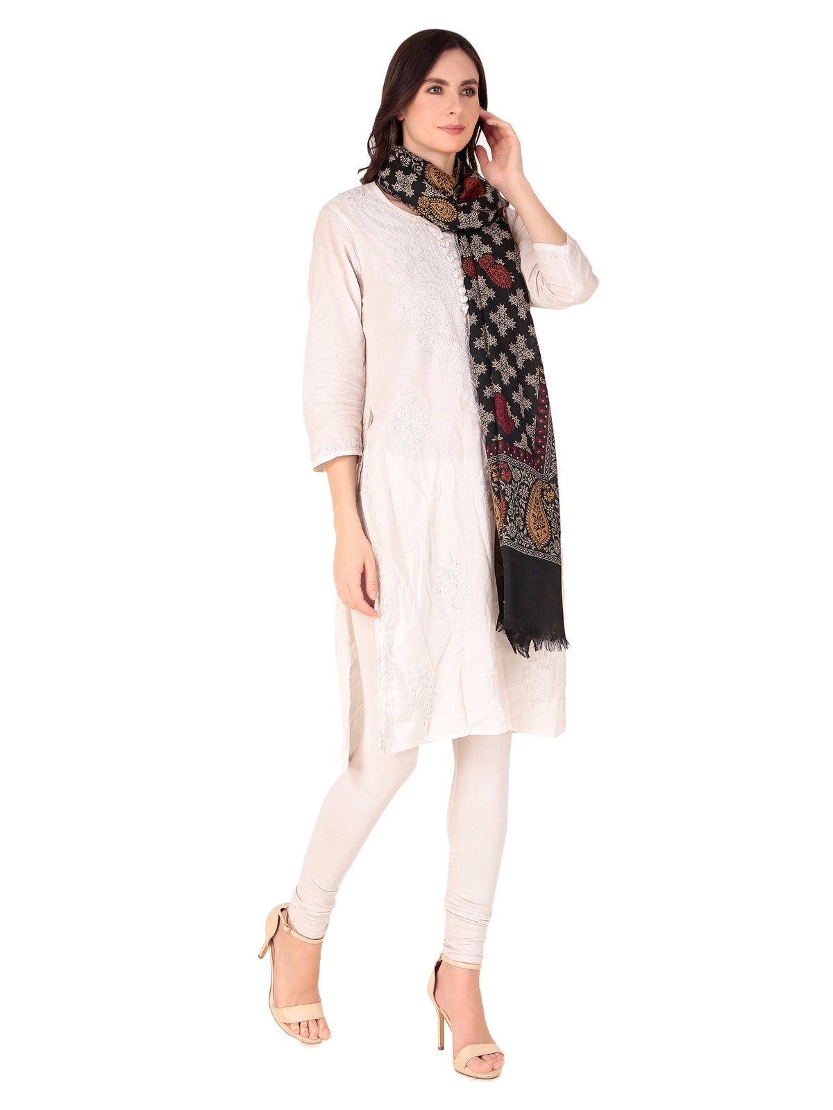Fine Wool Jamawar jacquard Stole - Image 6