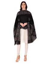 Fine Wool jacquard Stole - Thumbnail 2