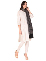 Fine Wool jacquard Stole - Thumbnail 6
