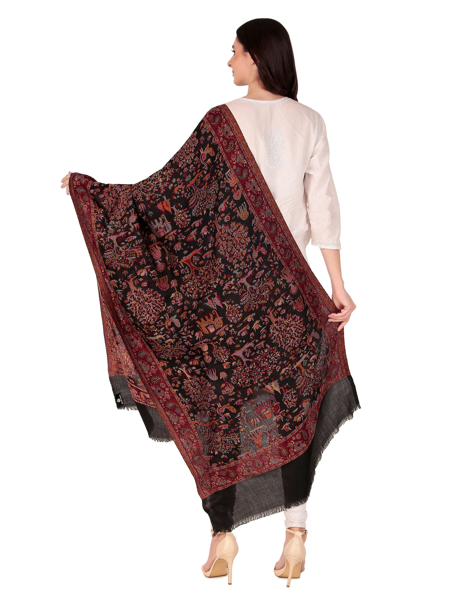 Fine Wool jamawar jacquard Shawls