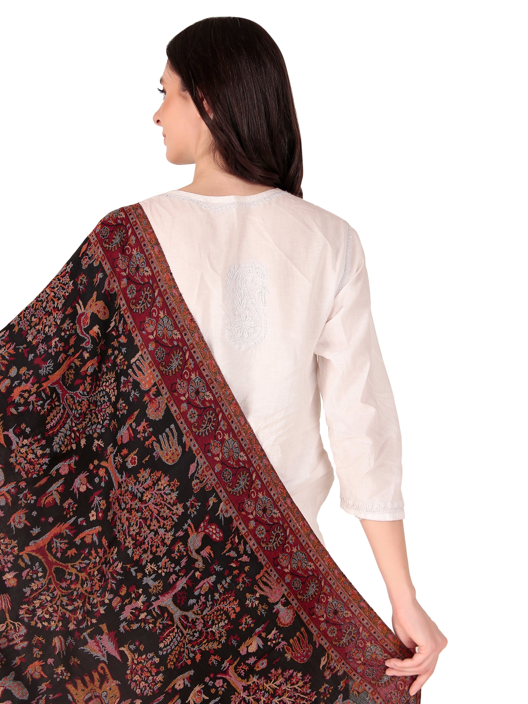 Fine Wool jamawar jacquard Shawls